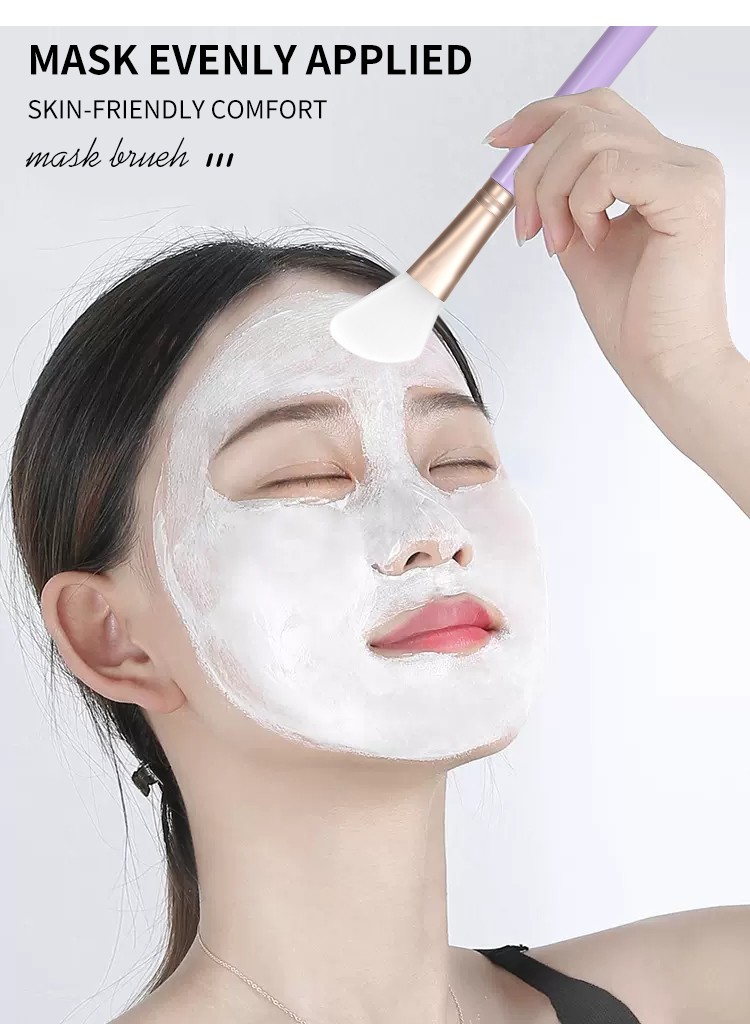 LMLTOP Cosmetics Spatula Eco Friendly Face Masking Brush Silicone Mask Brush High Quality Cream Applicator SY603-5