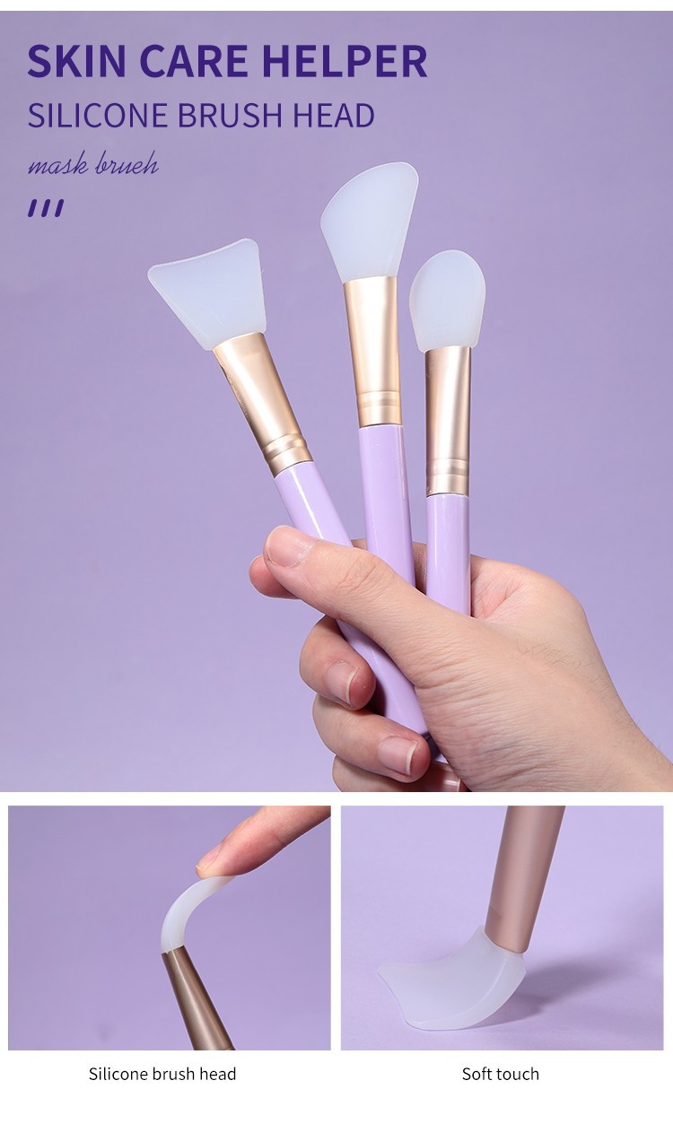 LMLTOP Cosmetics Spatula Eco Friendly Face Masking Brush Silicone Mask Brush High Quality Cream Applicator SY603-5