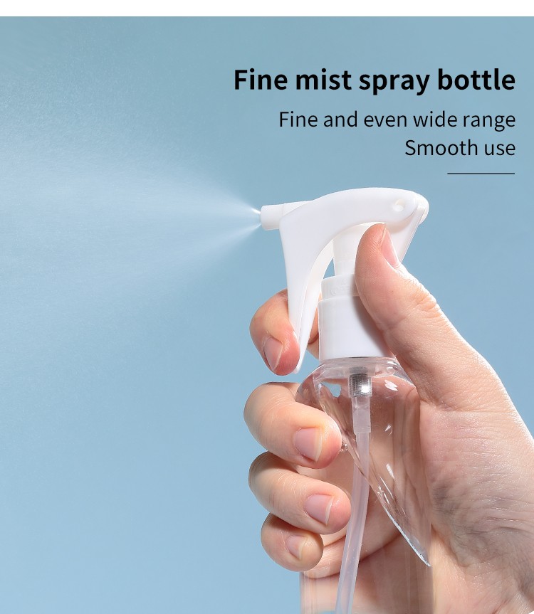 LMLTOP Low Price Wholesale Pet 100ml Plastic Spray Bottle Fine Mist Spray Bottle Round With White Plastic Screw Cap SY710