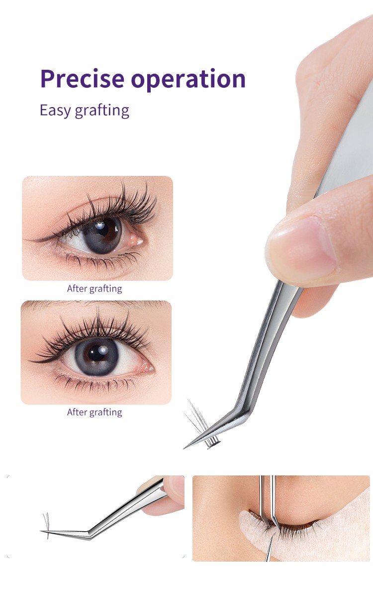 Custom Logo LMLTOP Professional Beauty Tools Tweezers For Eyelash Extension Eyebrow Tweezers Eyelash Tweezers SY521