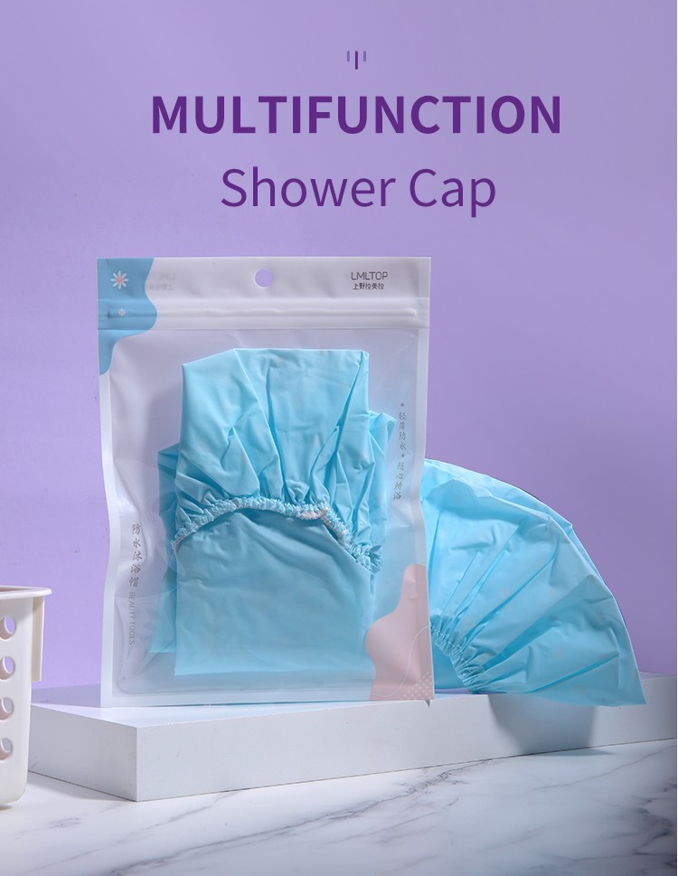 LMLTOP Low Price Wholesale Cap Shower Caps For Women Waterproof Large Shower Cap Customizable C0864