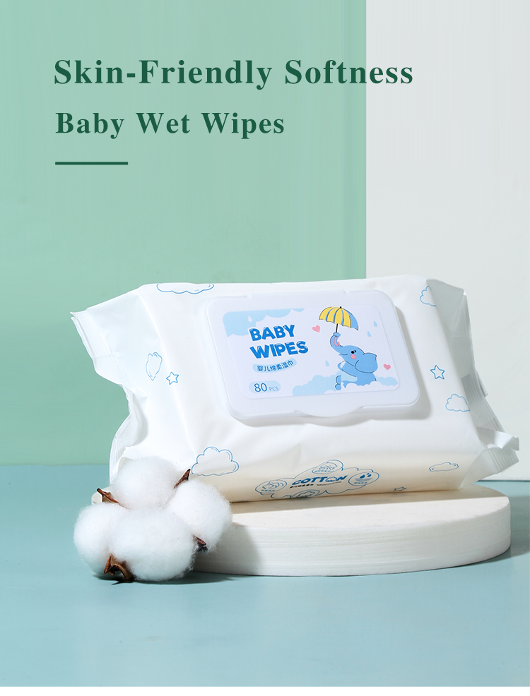 LMLTOP OEM Non-Woven Baby'S Wet Wipes Skin-Friendly Softness Disposable Wet Wipes Waterwipes Portable Alcohol-free SY905