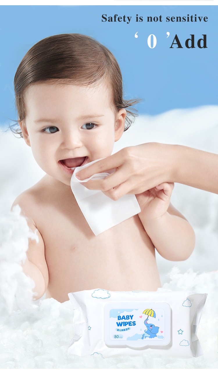 LMLTOP OEM Non-Woven Baby'S Wet Wipes Skin-Friendly Softness Disposable Wet Wipes Waterwipes Portable Alcohol-free SY905