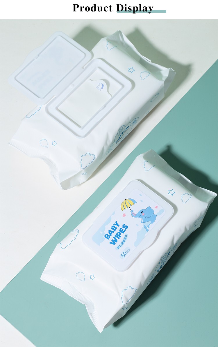 LMLTOP OEM Non-Woven Baby'S Wet Wipes Skin-Friendly Softness Disposable Wet Wipes Waterwipes Portable Alcohol-free SY905