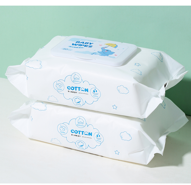 LMLTOP OEM Non-Woven Baby'S Wet Wipes Skin-Friendly Softness Disposable Wet Wipes Waterwipes Portable Alcohol-free SY905