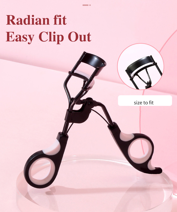 LMLTOP Oem Custom Private Label Woman Eye Makeup Tools Mini Stainless Steel Curly Lash Curler Ladies Eyelash Curler A0383