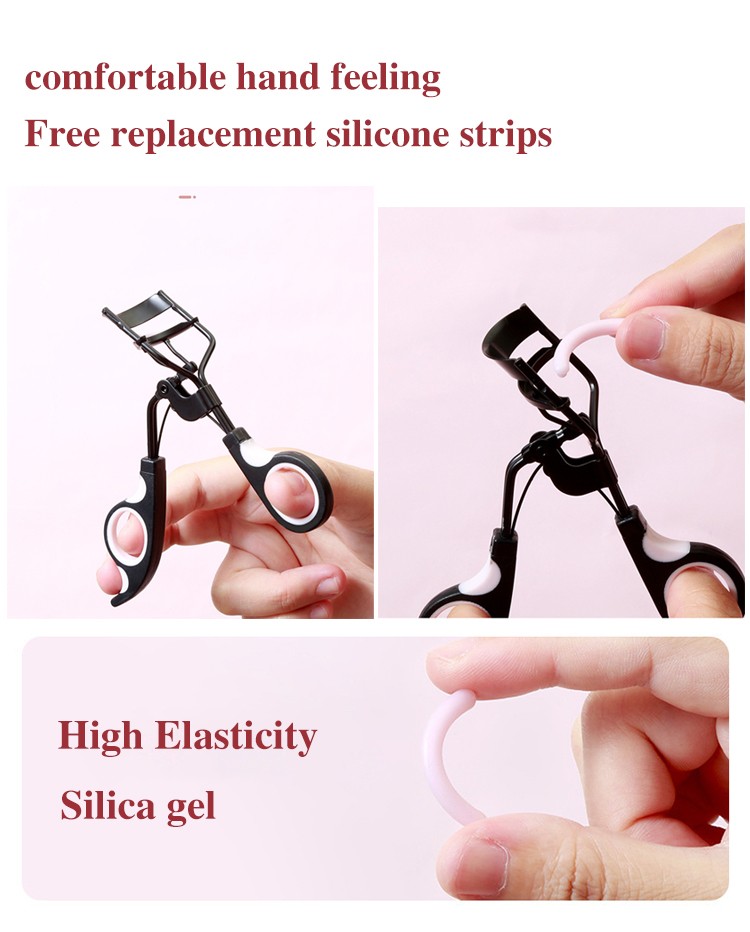 LMLTOP Oem Custom Private Label Woman Eye Makeup Tools Mini Stainless Steel Curly Lash Curler Ladies Eyelash Curler A0383