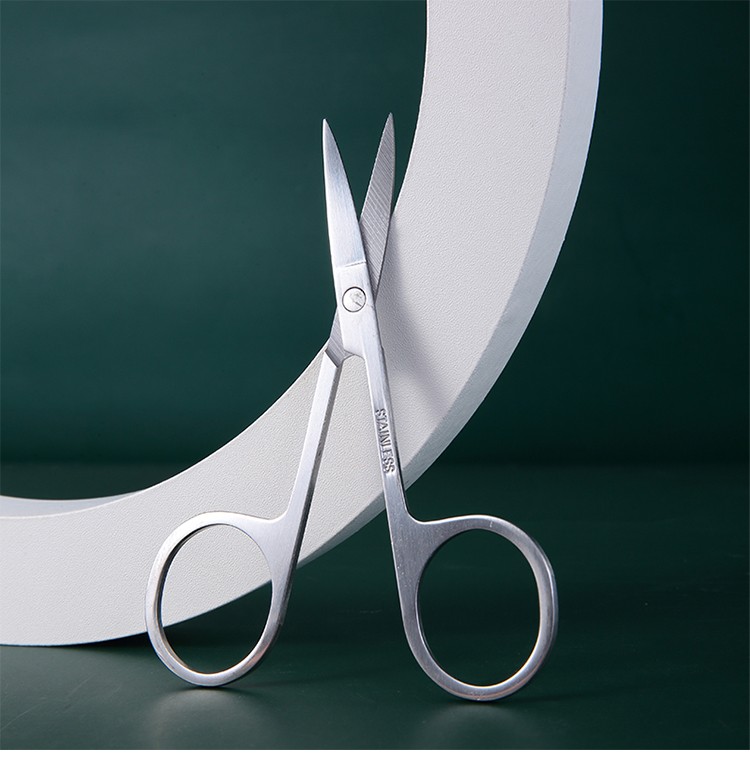 LMLTOP 1pc Stainless Steel Multifunctional Beauty Scissors Professional Eyebrow Scissors Safety Scissors For Manicure A0402