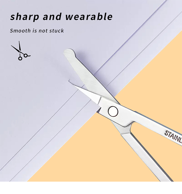 LMLTOP Whosale Beauty Makeup Scissor Hair Eyelash Remover Pointed stainless steel Eyebrow Scissors A0403