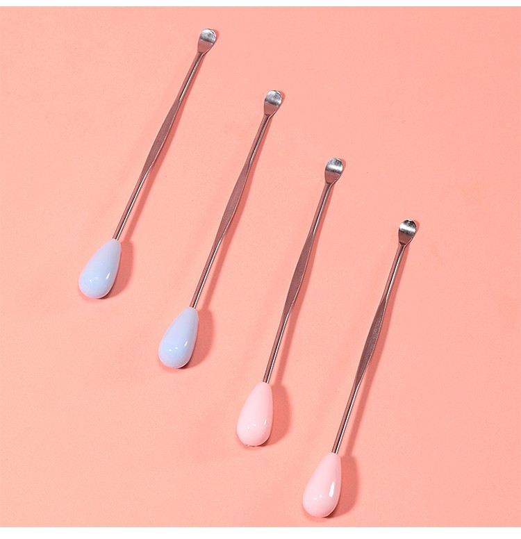 LMLTOP Professional Ear Spoon Durable Single Non-slip Handle Stainless Steel Lihgted Ear Pick Cleaner Safe Curette B0763