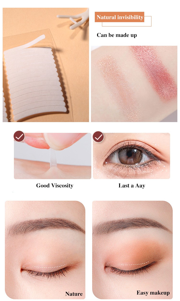 LMLTOP 120pairs Natural Skin Color Eyelid Tape Invisible Two-Sided Double Eyelid Tape A1057