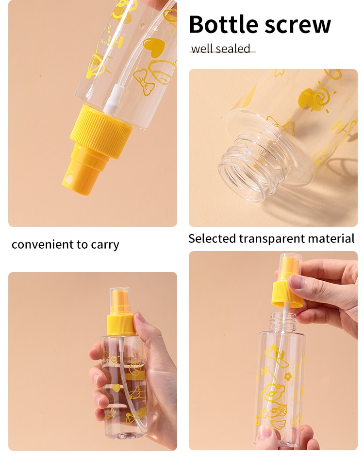 LMLTOP 30 40 50 80 100ml PET Spray Bottle High Quality Empty Bottles Plastic Travel Bottle SY712-SY716