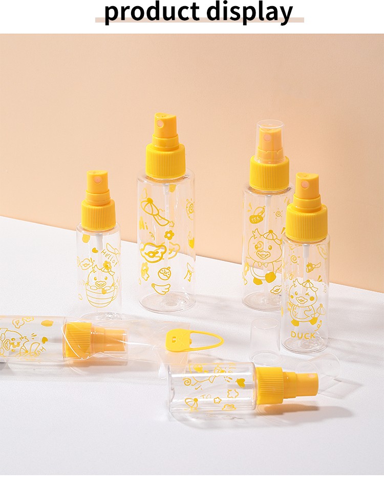 LMLTOP 30 40 50 80 100ml PET Spray Bottle High Quality Empty Bottles Plastic Travel Bottle SY712-SY716