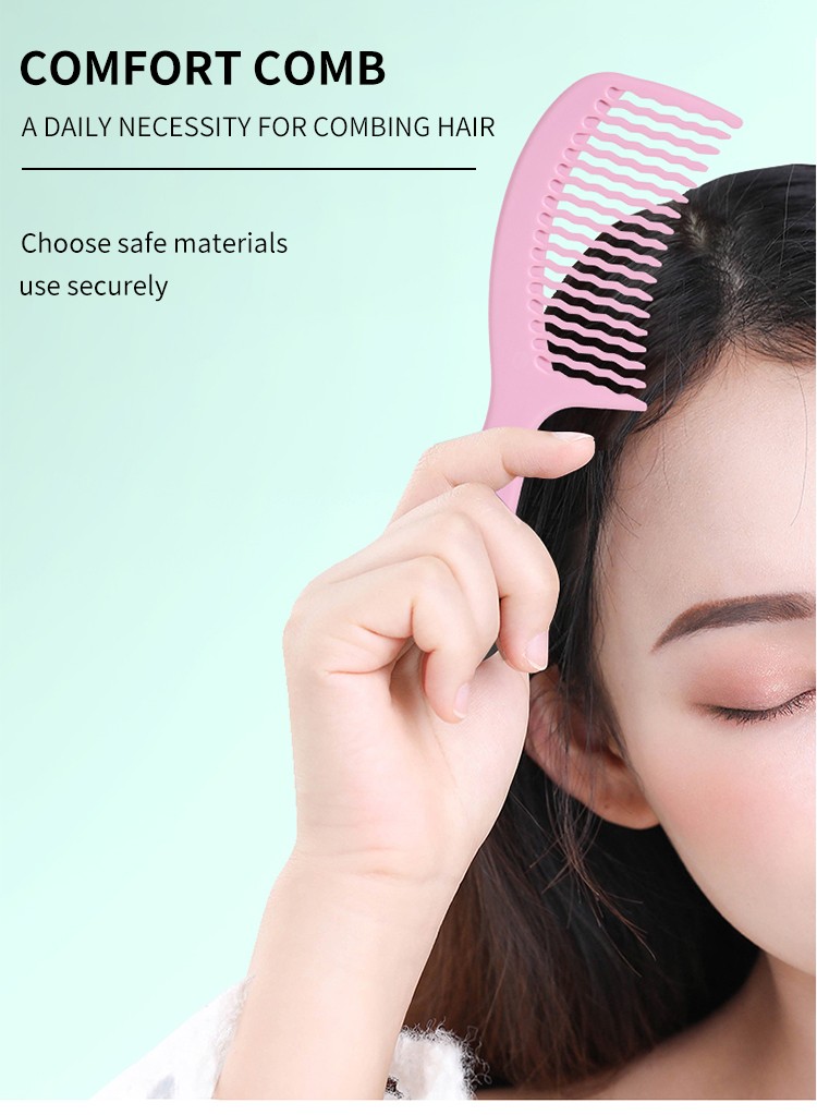 OEM Silubi Low Price Wholesale Hair Combs Large Size Massage Comb High Quality Plastic Comb Personal Label S423
