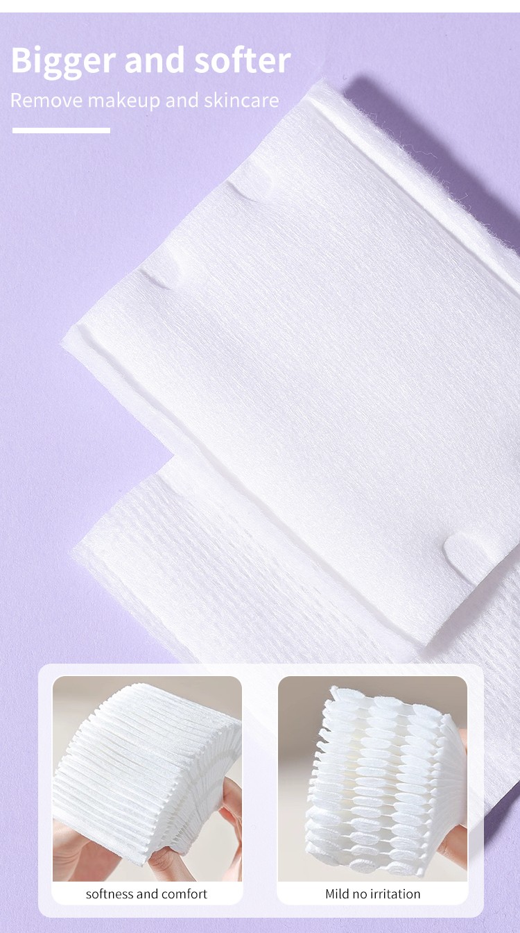 LMLTOP 130pcs Non-Woven Fabric Cosmetic Cotton Pads For Face Cotton Pads High Quality Sandwich Makeup Remover B369