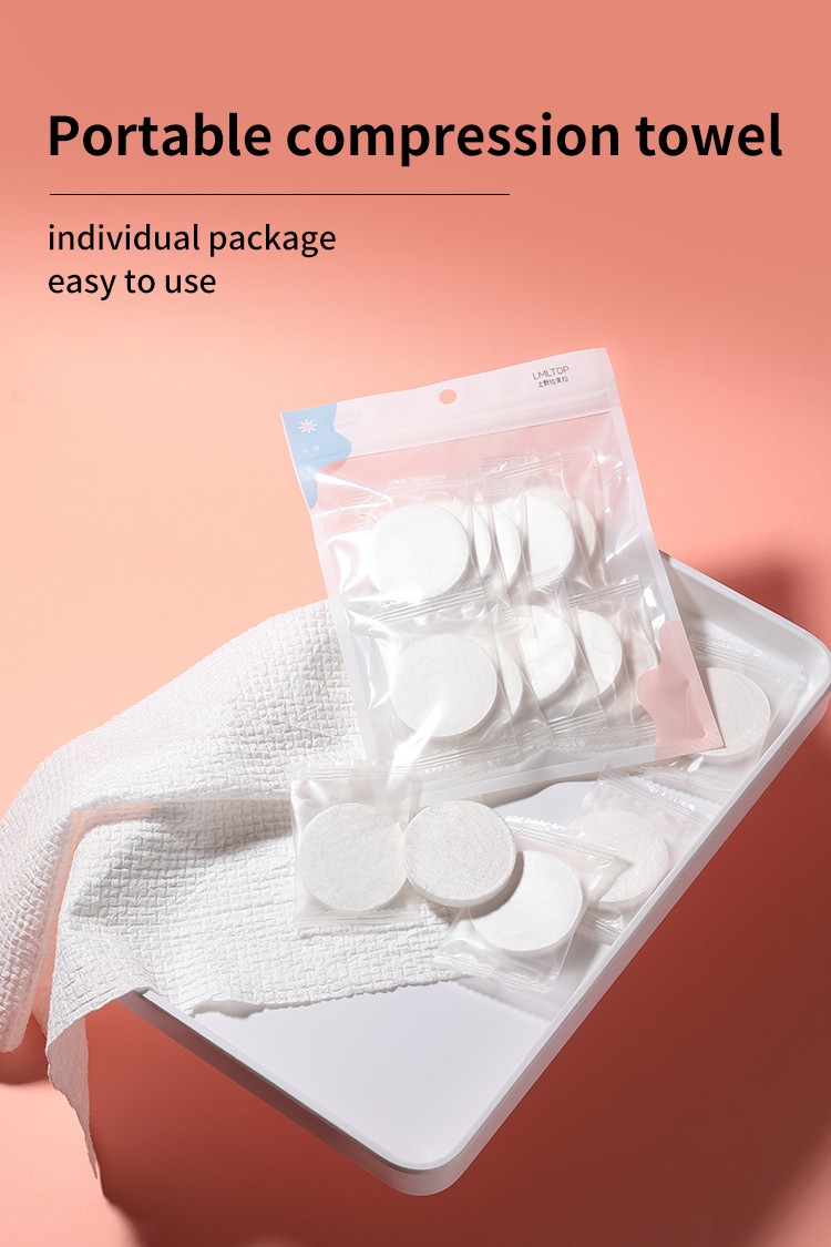 LMLTOP 10pcs Travel Kit Compression Face Towel Non-Woven Fabric Portable Disposable Face Towel Individual Packaging SY418