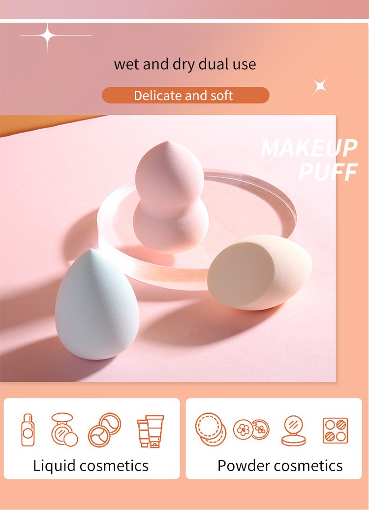 LMLTOP Wholesale Low-Priced 2pcs Makeup Blender BB Cream Makeup Sponge High Quality Foundation Face Puff A80070 A79956 A79982