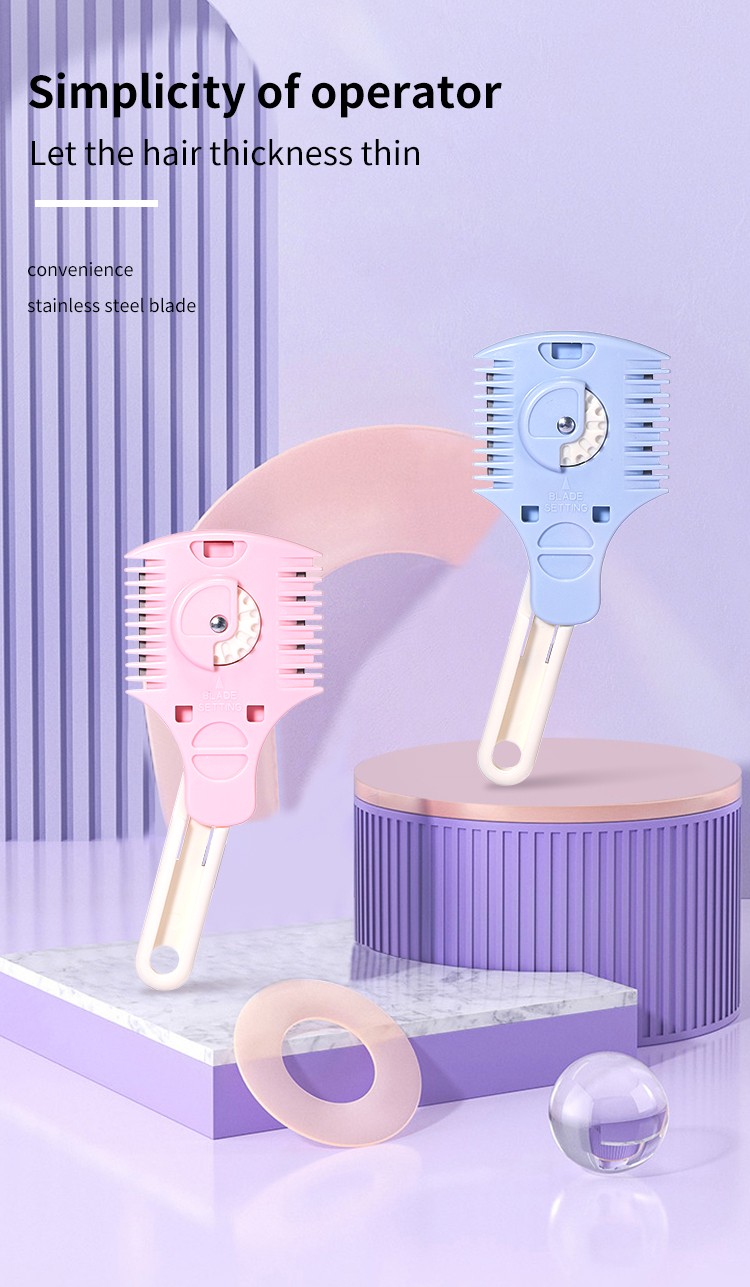 LMLTOP Beauty Tool Plastic Hair Cutting Comb Easy To Use Barber Comb Cutting Comb With Adjusted Cutting Knife SY1033