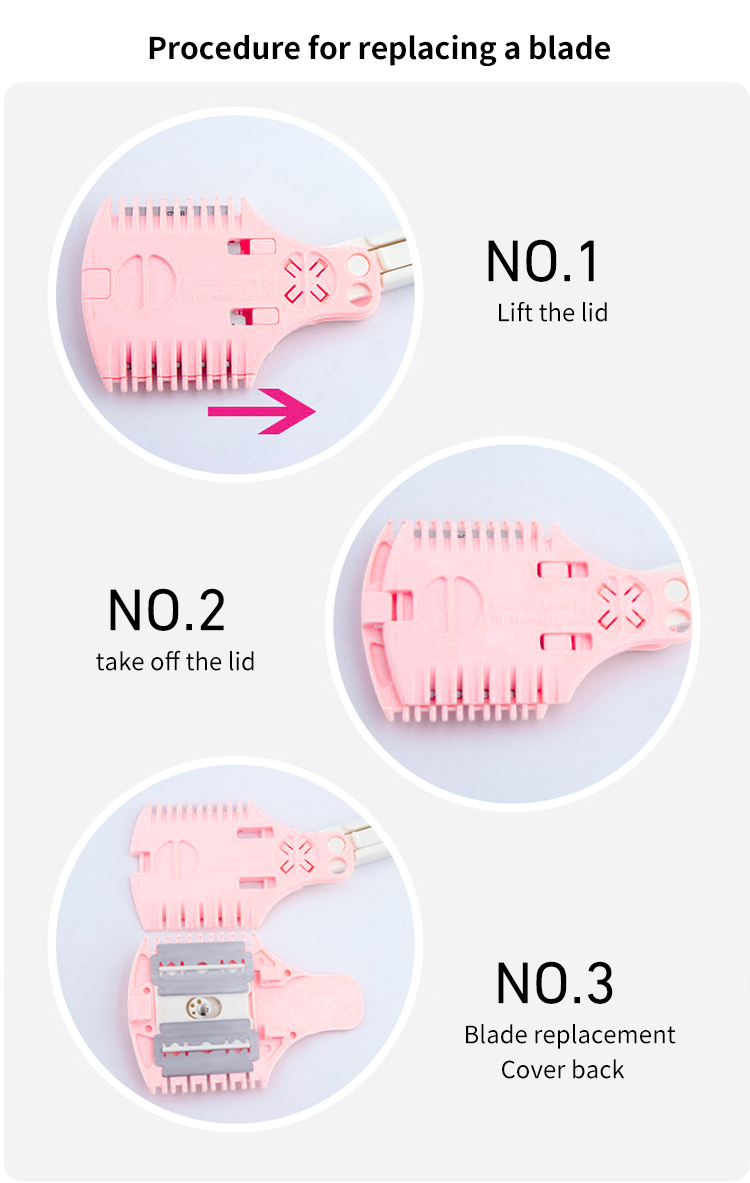 LMLTOP Beauty Tool Plastic Hair Cutting Comb Easy To Use Barber Comb Cutting Comb With Adjusted Cutting Knife SY1033