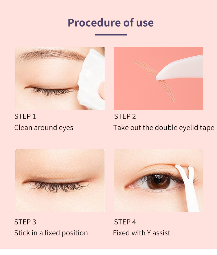 LMLTOP Beauty Tools Cosmetics Makeups 480pcs S M L Natural Skin Color Double Eyelid Tape Invisible SY655 SY656 SY657