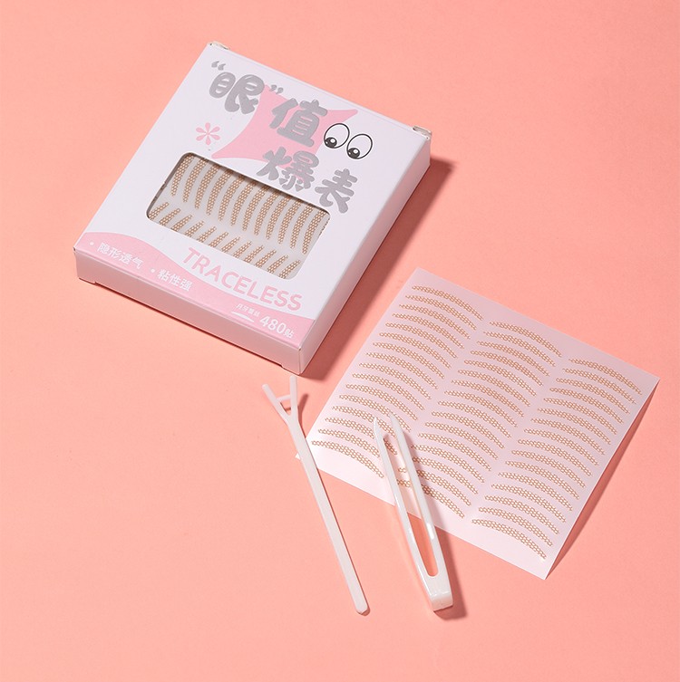 LMLTOP Beauty Tools Cosmetics Makeups 480pcs S M L Natural Skin Color Double Eyelid Tape Invisible SY655 SY656 SY657
