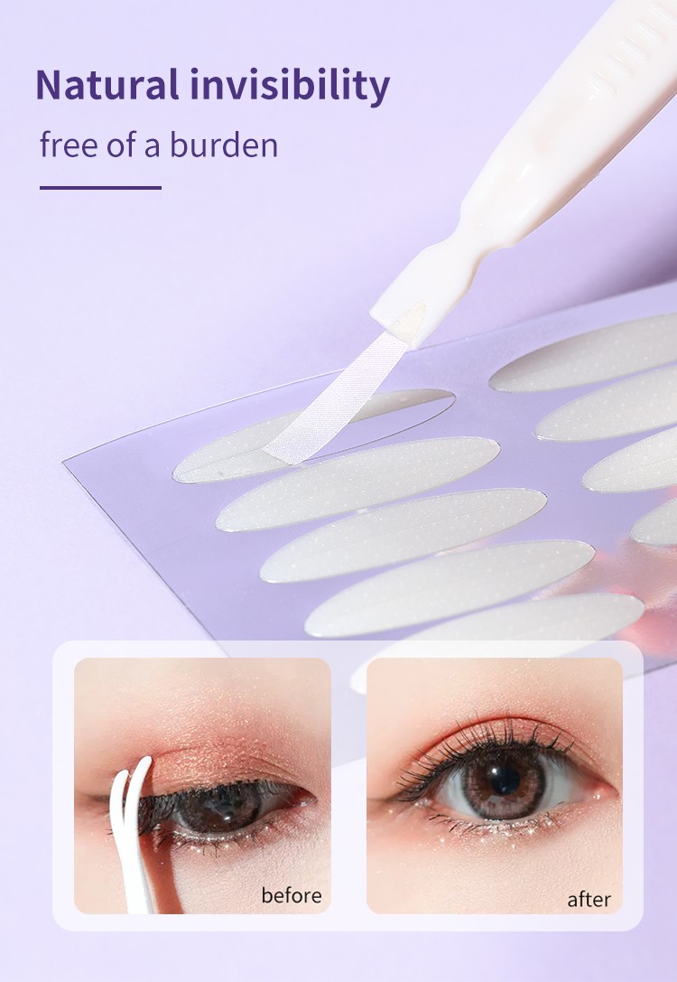 LMLTOP Beauty Tools 60 PCS Natural Skin Invisible Double Eyelid Tape Waterproof Traceless Sticker Cosmetics Makeups A1051 A1052