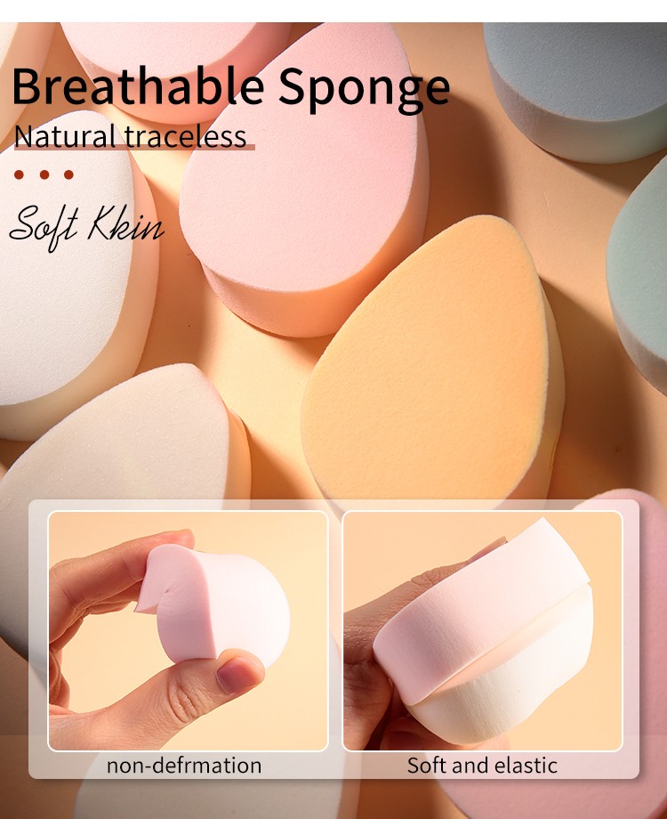 LMLTOP 4pcs Makeup Puff High Quality Latex Free Sponge Foundation Sponge For Makeup Soft Facial Private Label A79935