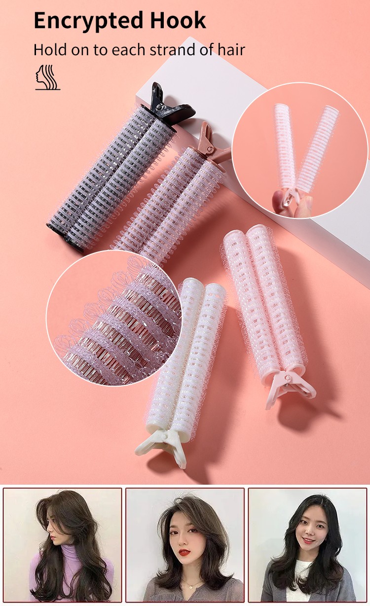 Silubi Hairdressing Diy Tools Nylon Hair Rollers Portable Hair Curler Hair Root Self Grip Salon Clip S907