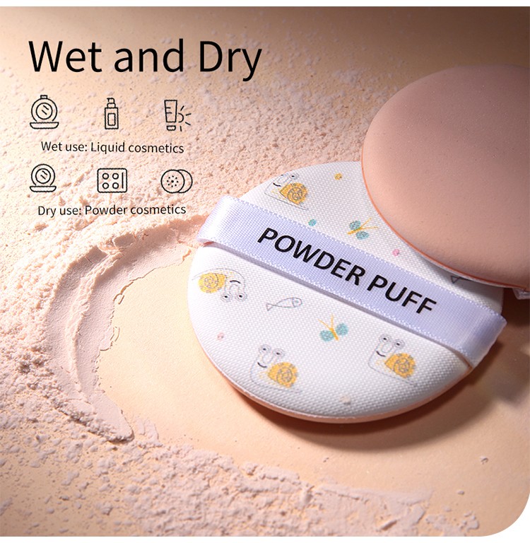 LMLTOP Hot Sale 1pc Latex Free Beauty Powder Puff Round Air Cushion Powder Puff Private Label Powder Puff Sponges A80086