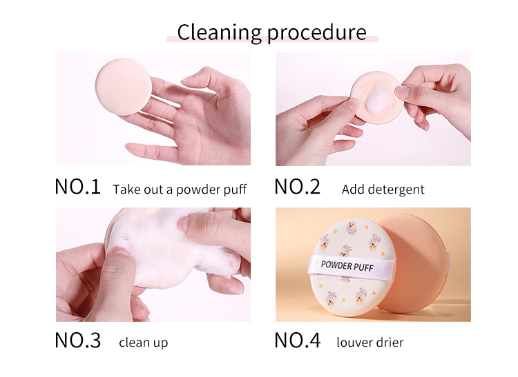 LMLTOP Hot Sale 1pc Latex Free Beauty Powder Puff Round Air Cushion Powder Puff Private Label Powder Puff Sponges A80086