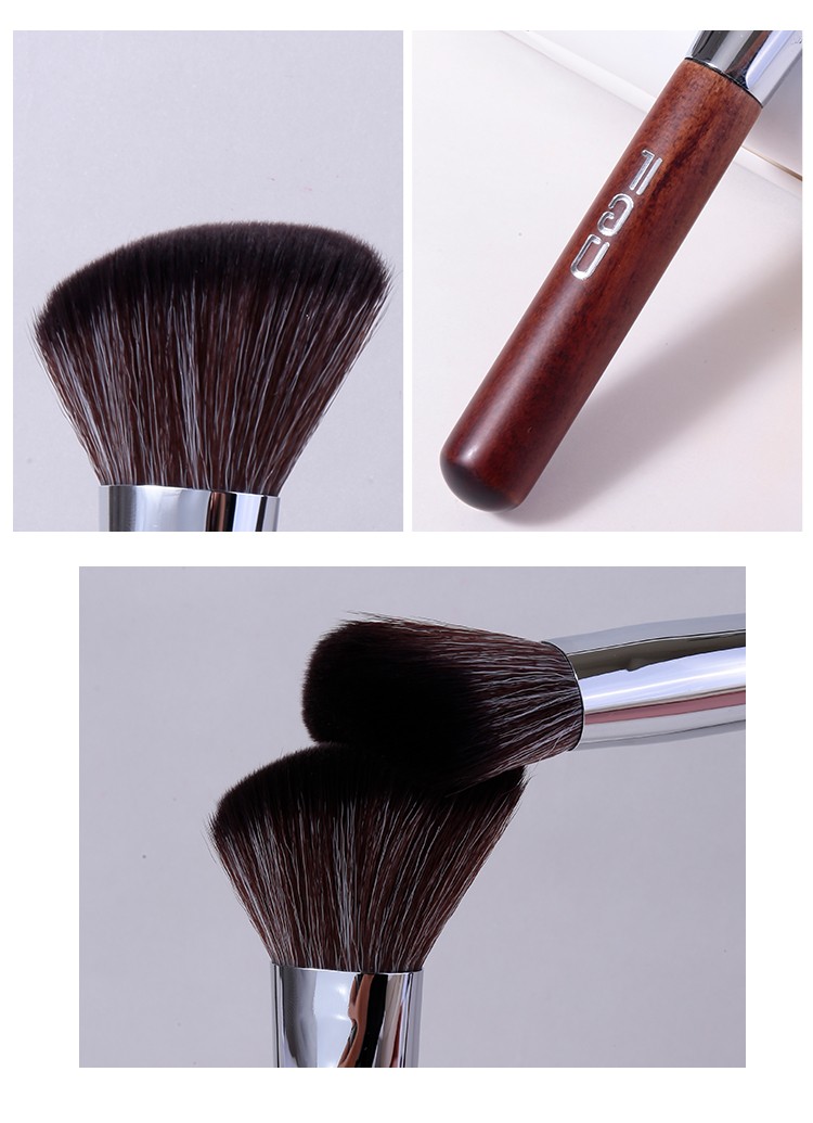 On Sale LMLTOP Popular Nylon Hair Wood Handle Makeup Brush High Quality Single Powder Brush B0533