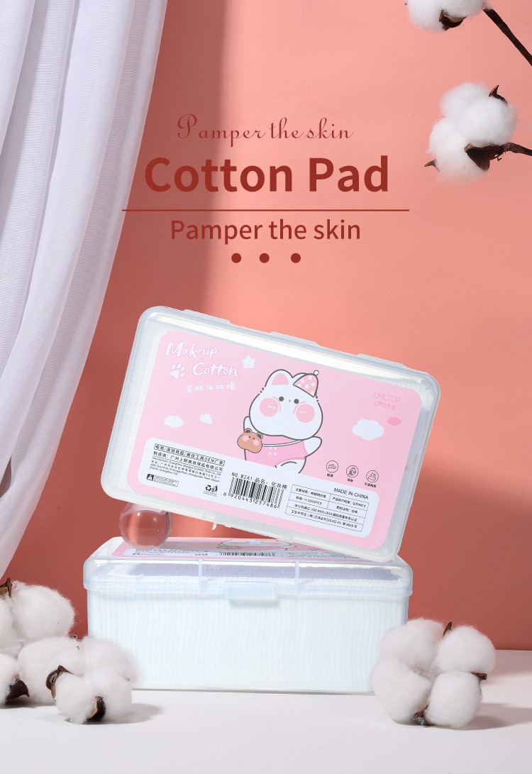 LMLTOP 1000pcs Non-Woven Makeup Remover Pad Square Cosmetic Cotton Pads Soft Facial Cotton B241