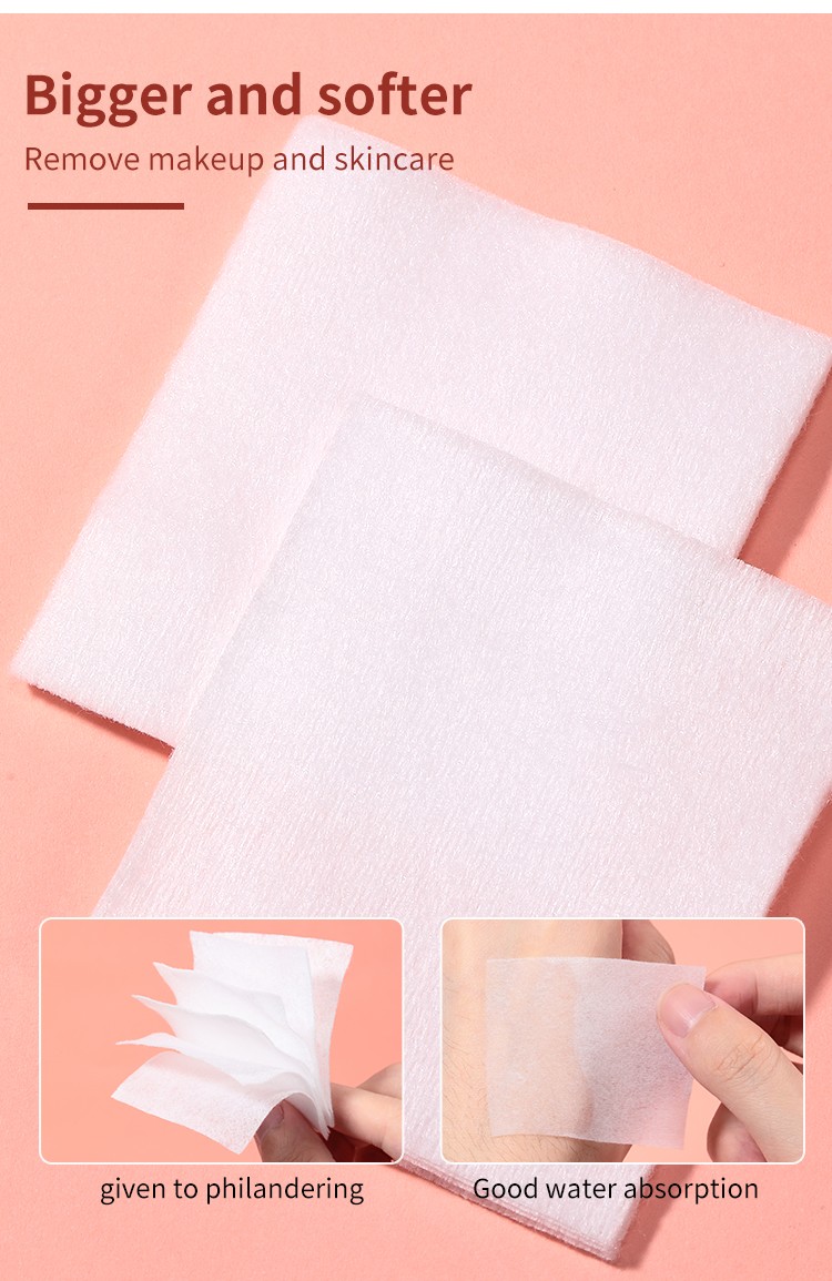 LMLTOP 1000pcs Non-Woven Makeup Remover Pad Square Cosmetic Cotton Pads Soft Facial Cotton B241