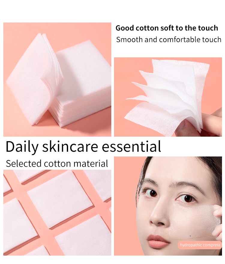 LMLTOP 1000pcs Non-Woven Makeup Remover Pad Square Cosmetic Cotton Pads Soft Facial Cotton B241