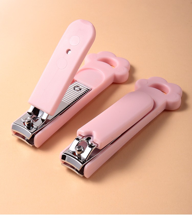 LMLTOP Personal Care Nail Beauty Tools Private Label Stainless Steel 3pcs Manicure Set Nail Clipper Plastic Handle C0186