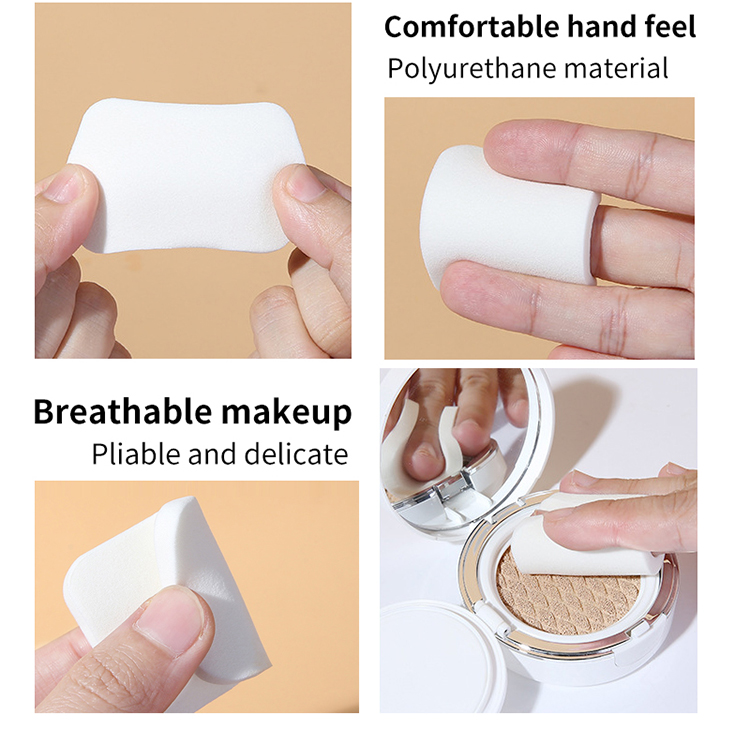 Private Label Wet And Dry Dual-use Puff Make Up Beauty Tools Soft Square Shape Latex Free Cosmetic Powder Puff 212