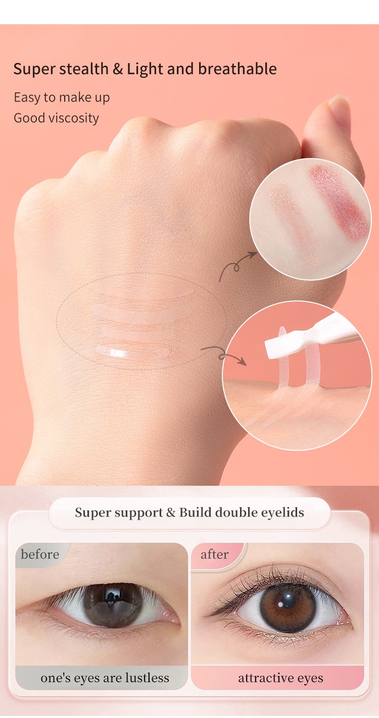 YOUSHA Invisible Double Eyelid Tape Waterproof Eyelid Sticker Private Label Makeup Manufacturers YS066 YS067 YS068 YS069