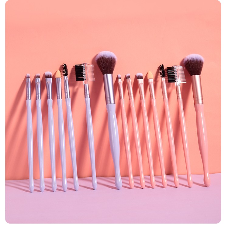 7 IN 1 LMLTOP 7pcs Cosmetics Makeup High Quality Nylon Wool Makeup Brush Set Plastic Handle Private Label Customizable Logo SY608