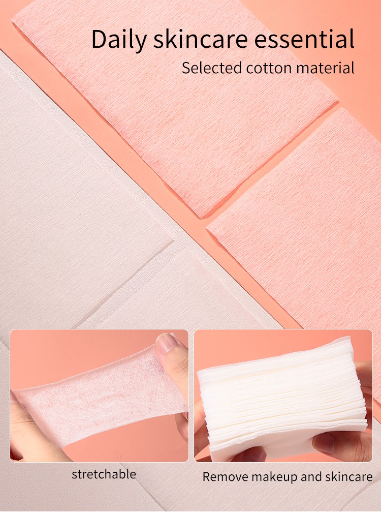LMLTOP 80pcs Low Price Non-Woven Disposable Cosmetic Cotton Pads For Face Makeup Remover B370