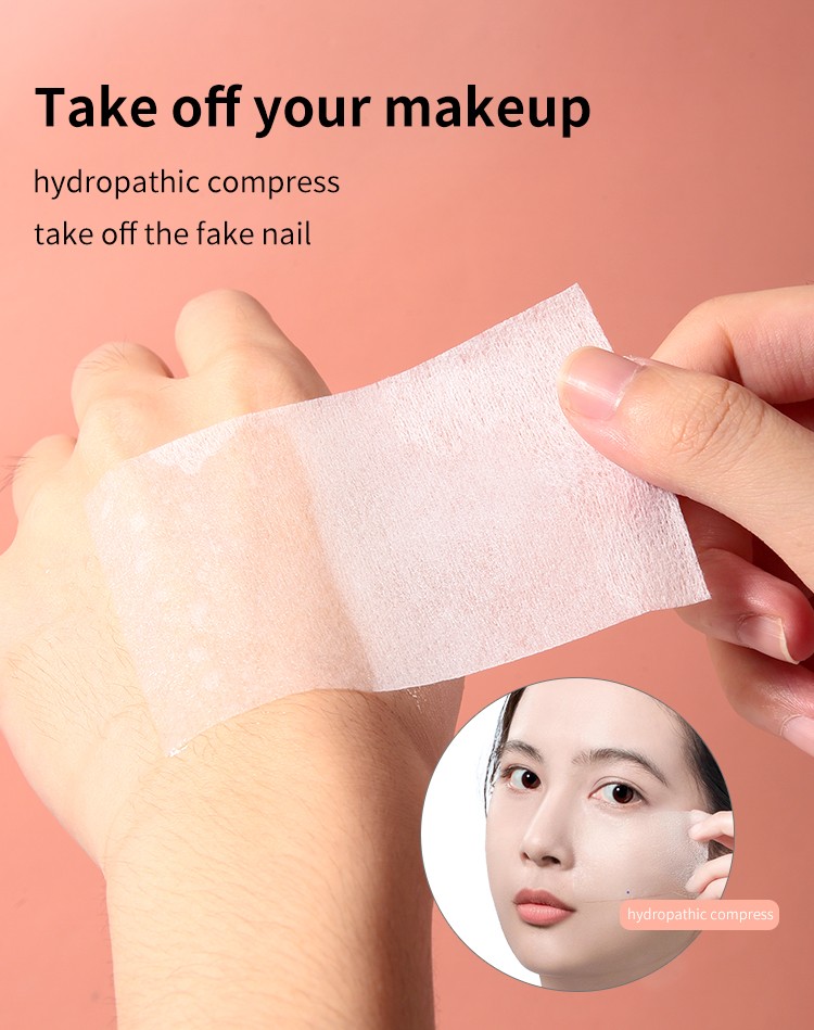 LMLTOP 80pcs Low Price Non-Woven Disposable Cosmetic Cotton Pads For Face Makeup Remover B370