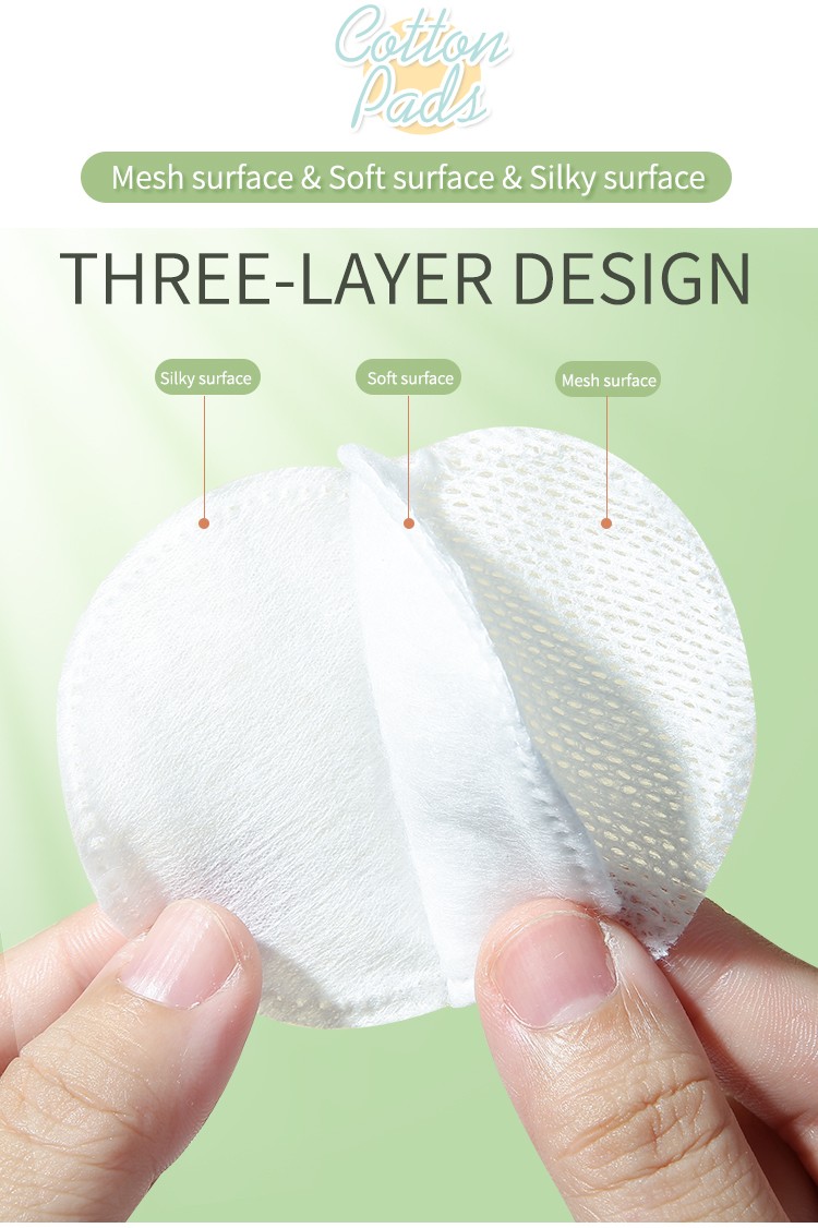 LMLTOP 150/80pcs Thickened Wholesale Cosmetic Cotton Pads Round Make Up Remover Sandwich Cotton Pads SY419 SY420