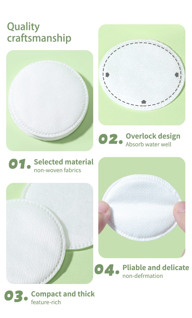 LMLTOP 150/80pcs Thickened Wholesale Cosmetic Cotton Pads Round Make Up Remover Sandwich Cotton Pads SY419 SY420