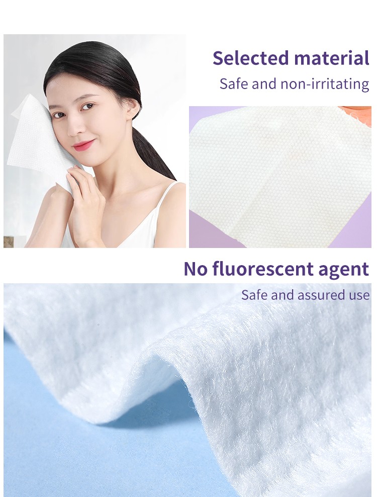 FUNHONGTU Pearl Pattern Disposable Face Towel 100 Cotton Thickened Soft Cotton Tissue In Bags F001 F002