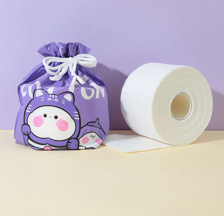 FUNHONGTU Pearl Pattern Disposable Face Towel 100 Cotton Thickened Soft Cotton Tissue In Bags F001 F002