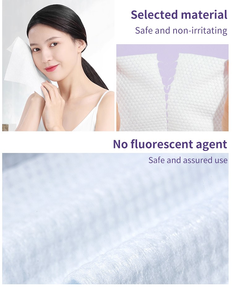 FENHONGTU Pearl Pattern Soft Cotton Tissue Disposable Face Towel Thickened Facial Cleansing Tissue F003 F004