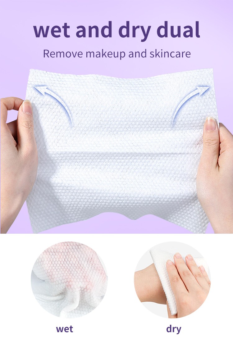 FENHONGTU Pearl Pattern Soft Cotton Tissue Disposable Face Towel Thickened Facial Cleansing Tissue F003 F004