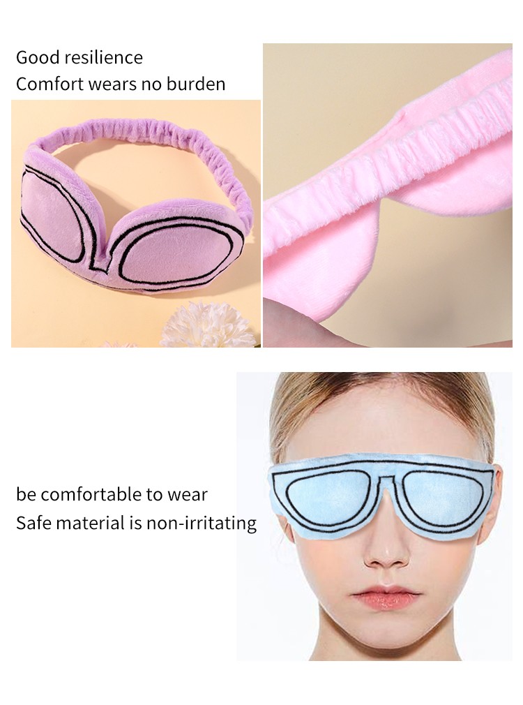 LMLTOP Wholesale Shading Light Sleeping Eye Mask Colorful Travel Blindfold Comfortable Sleep Mask For Women C0867