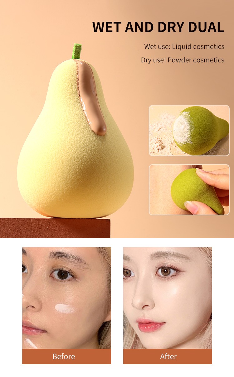 LMLTOP Beauty Tools Beauty Sponge Blender Fruit Molding Make Up Sponge Sponge Makeup Blender With Box A80271 A80276