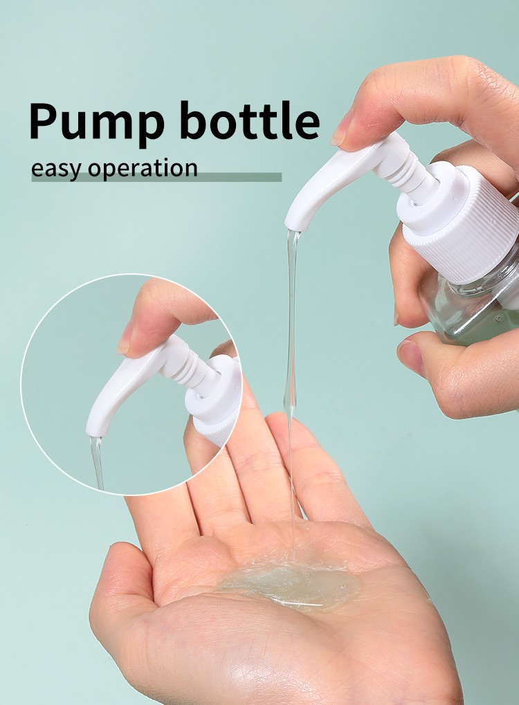 LMLTOP 100ml PET Cartoon Pump Bottles High Quality Travel Bottle Plastic Empty Bottles SY722