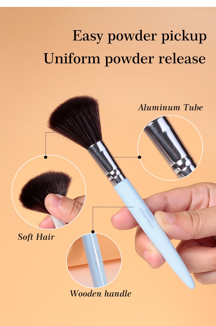 LMLTOP Single Wholesale Makeup Brushes Blusher Nylon Make Up Brush Custom Logo Brushes Beauty Tool Make Up Professional B0474